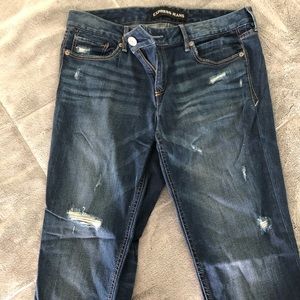 Express Skinny Lowrise Jeans (size 8)